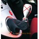 FOR  HONDA CIVIC MK7 TYPE R GEAR GAITER SHIFT BOOT SUEDE RED STITCH