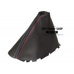 FOR BMW E46 M3 AUTOMATIC GEAR GAITER SHIFT BOOT BLACK LEATHER M3 STITCH