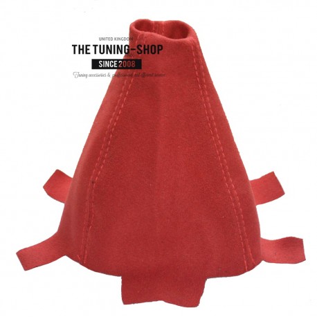 HONDA CIVIC COUPE 2001-2006 GEAR GAITER RED SUEDE