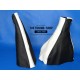 FOR VAUXHALL OPEL ASTRA F CALIBRA CORSA TIGRA 90-98 GEAR GAITER BLA AND WHITE LEATHER COVER NEW