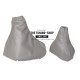FOR VOLVO S80  AUTOMATIC GEAR & HANDBRAKE GAITERS 98-06 LIGHT GREY LEATHER COVERS 