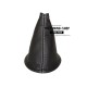 FOR TOYOTA YARIS 99-03 GEAR GAITER SHIFT BOOT BLACK LEATHER BLUE STITCHING