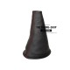 FOR TOYOTA YARIS SPORT 99-03 GEAR GAITER SHIFT BOOT BLACK LEATHER