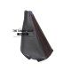 FOR KIA VENGA 2009-2015 MANUAL BLACK LEATHER GEAR GAITER WITH RED STITCH