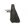 FOR PEUGEOT 307 GEAR GAITER SHIFT BOOT BLACK GENUINE LEATHER BLUE STITCHING