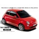 FOR FIAT 500 2007-2013 LEATHER GEAR GAITER ITALIAN FLAG COLOURS 