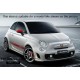 FOR FIAT 500 ABARTH 2007-2014 LEATHER GEAR GAITER ITALIAN FLAG COLOURS  LEATHER GEAR GAITER ITALIAN FLAG COLOURS 