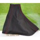 VAUXHALL ZAFIRA A MKI 1999-2005 GEAR GAITER BLACK LEATHER RED STITCHING