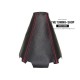 FOR MAZDA 5 2005-10 GEAR GAITER SHIFT BOOT BLACK LEATHER