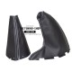 FOR BMW MINI COOPER R55 R56 R57 HANDBRAKE GAITER BLACK LEATHER YELLOW STITCHING