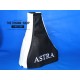 FOR VAUXHALL OPEL ASTRA F MK3 91-98 GEAR GAITER BLUE+WHITE LEATHER