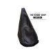 FOR MINI COOPER CLASSIC up to 2000 GEAR GAITER / SHIFT BOOT BLACK LEATHER BLUE THREAD