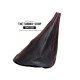 FOR MINI COOPER CLASSIC up to 2000 GEAR GAITER / SHIFT BOOT BLACK LEATHER RED THREAD