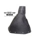 FOR RENAULT SCENIC MK2 03-08 GEAR GAITER SHIFT BOOT BLACK LEATHER BLUE STITCH NEW