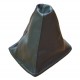 FOR  MG MGF 95-00 LEATHER GEAR GAITER SHIFT BOOT BLACK & GREEN NEW