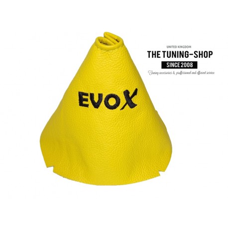 Mitsubishi Lancer Evolution X 6 SPEED 2007–2014 GEAR GAITER YELLOW LEATHER