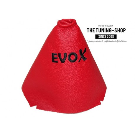 Mitsubishi Lancer Evolution X 6 SPEED 2007–2014 GEAR GAITER YELLOW LEATHER EVO X Embroidery