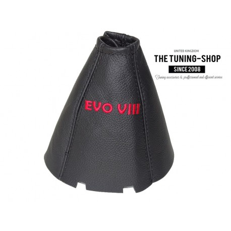 FOR MITSUBISHI LANCER EVO VIII 03-05 GEAR GAITER LEATHER BOOT RED ST