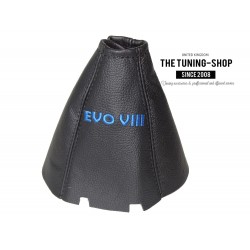 FOR MITSUBISHI LANCER EVO VIII 03-05 GEAR GAITER LEATHER BOOT RED EMBROIDERY