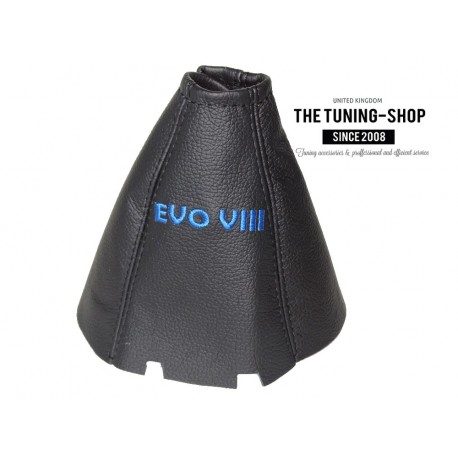 FOR MITSUBISHI LANCER EVO VIII 03-05 GEAR GAITER LEATHER BOOT RED EMBROIDERY