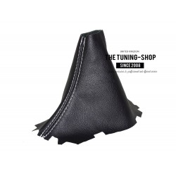 FOR CADILLAC CTS 2003-07 AUTOMATIC GEAR GAITER BLACK LEATHER WHITE STITCHING