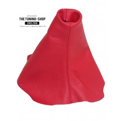 FOR CITROEN C2 GEAR GAITER SHIFT BOOT RED GENUINE LEATHER NEW