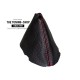 FOR BMW Z4 E85 E86 manual GEAR GAITER BLACK LEAER RED STITCHING