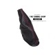 FOR CHEVROLET IMPALA 2000-05 AUTOMATIC GEAR GAITER BLACK GENUINE LEATHER RED STITCH