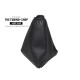 FOR FORD FOCUS 2004-2008 GEAR GAITER BLACK LEATHER BLUE SUEDE