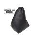 FOR FORD FOCUS 2004-2008 GEAR GAITER BLACK LEATHER BLUE SUEDE