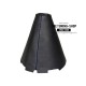 FOR MAZDA 2 2007-09 GEAR GAITER SHIFT BOOT BLACK LEATHER RED STITCHING