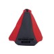  FOR AUDI 80 B3/B4 GEAR GAITER SHIFT BOOT BLACK-RED LEATHER NEW
