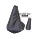 FOR RENAULT LAGUNA MK2 01-04 LEATHER GEAR GAITER AND GEAR KNOB COVER 5 SPEED BLUE STITCH