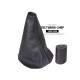 FOR RENAULT LAGUNA MK2 01-04 LEATHER GEAR GAITER AND GEAR KNOB COVER 6 SPEED RED STITCH