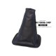 FOR TOYOTA RAV 4 2001-03 GEAR GAITER SHIFT BOOT BLACK LEATHER RED STITCH