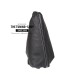 FOR TOYOTA URBAN CRUISR 2008-14 GEAR GAITER BLACK GENUINE LEATHER BLUE STITCHIG