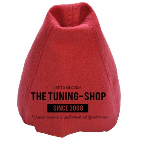 FOR  HONDA CIVIC MK8 SEDAN COUPE Si FA FD FG 06-11 GEAR GAITER SHIFT BOOT RED SUEDE