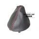 FOR FIAT 500 2007-2014 GEAR GAITER WITH PLASTIC FRAME BLACK LEATHER