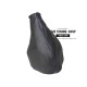 FOR FORD ESCORT RS COSWORTH 92-96 GEAR GAITER BLACK LEATHER SHIFT BOOT RED STITCHING