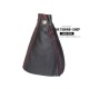FOR PEUGEOT 4007 CITROEN C-CROSSER MITSUBISHI OUTLANDER GEAR GAITER SHIFT BOOT BLACK LEATHER COVER RED STITCH NEW