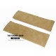 2 x SEAT BELT SHOULDERS PADS COVERS GENUINE ANTHRACITE SUEDE RED STITCHING