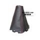 FOR TOYOTA AVENSIS MK3 2009-2014 T270 GEAR GAITER BLACK LEATHER RED STITCHING