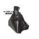 FOR VAUXHALL OPEL ASTRA MK5 H 05-09 GEAR GAITER BLACK LEATHER WITH CLIP