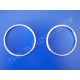 FOR MITSUBISHI FTO CHROME RINGS TRIM SURROUNDS FOR CLOCK & VOLT GAUGES NEW