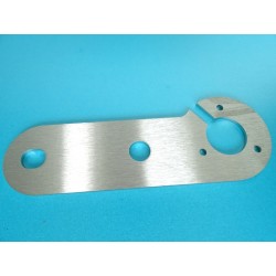 STAINLESS STEEL 4mm SINGLE TOW BAR 7 PIN SOCKET MOUNTING PLATE