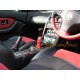 MG MGF 95-00 GEAR GAITER SHIFT BOOT BLACK LEATHER & RED SUEDE