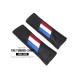 2 x SEAT BELT PADS COVERS LEATHER STYLE "ITALY PRIDE" DESIGN