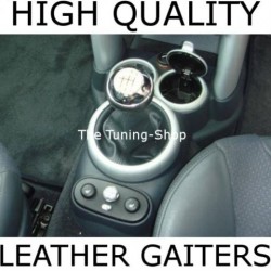 FOR  BMW MINI COOPER S ONE GEAR GAITER / BOOT BLACK LEATHER NEW
