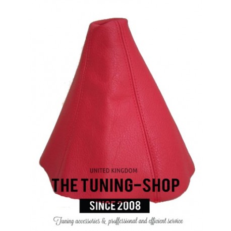 FOR SEAT IBIZA CORDOBA 99-01 GEAR GAITER RED LEATHER SHIFT BOOT