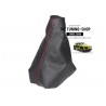 FOR CITROEN C4 CACTUS 2014-17 GEAR GAITER BLACK LEATHER